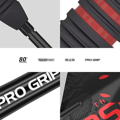 مجموعة سهام الهدف Nathan Aspinall The Asp Black 80% Tungsten Swiss Point Steel Tip Darts in Kuwait