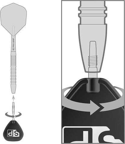 مجموعة سهام الهدف Nathan Aspinall The Asp Black 80% Tungsten Swiss Point Steel Tip Darts in Kuwait