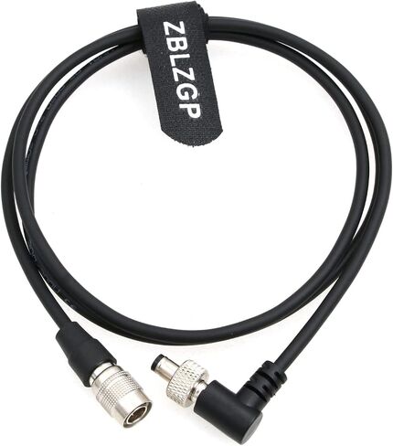 كابل الطاقة Hirose 4 Pin ذكر إلى قفل الكوع 2.5DC لأجهزة استقبال Shogun Flame Ninja Inferno/Lectrosonics SR (كابل ملفوف) in Saudi Arabia