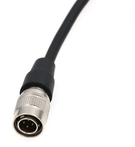 كابل الطاقة Hirose 4 Pin ذكر إلى قفل الكوع 2.5DC لأجهزة استقبال Shogun Flame Ninja Inferno/Lectrosonics SR (كابل ملفوف) in Saudi Arabia