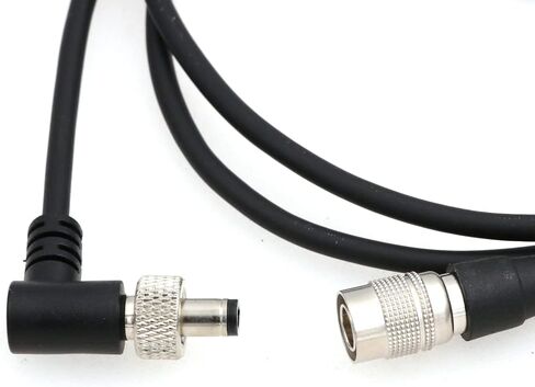 كابل الطاقة Hirose 4 Pin ذكر إلى قفل الكوع 2.5DC لأجهزة استقبال Shogun Flame Ninja Inferno/Lectrosonics SR (كابل ملفوف) in Saudi Arabia