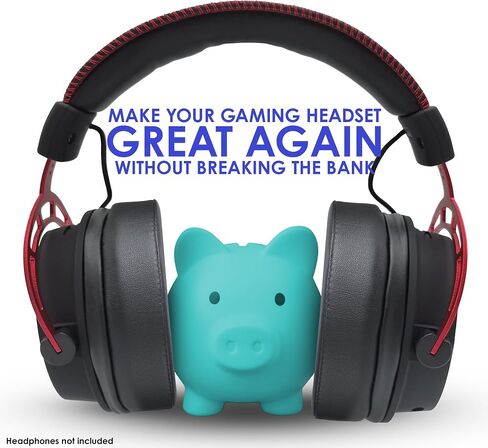 وسائد أذن فائقة الراحة من AHG متوافقة مع سماعات Turtle Beach Stealth 600/600 (الجيل 2)، HyperX Cloud 2 Wireless Cloud 3 Cloud Alpha/Alpha Wireless/Alpha S Stinger Flight ATH-M50X وغيرها in Kuwait