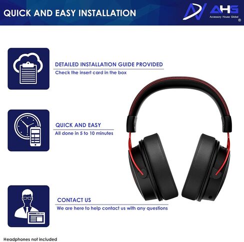 وسائد أذن فائقة الراحة من AHG متوافقة مع سماعات Turtle Beach Stealth 600/600 (الجيل 2)، HyperX Cloud 2 Wireless Cloud 3 Cloud Alpha/Alpha Wireless/Alpha S Stinger Flight ATH-M50X وغيرها in Kuwait