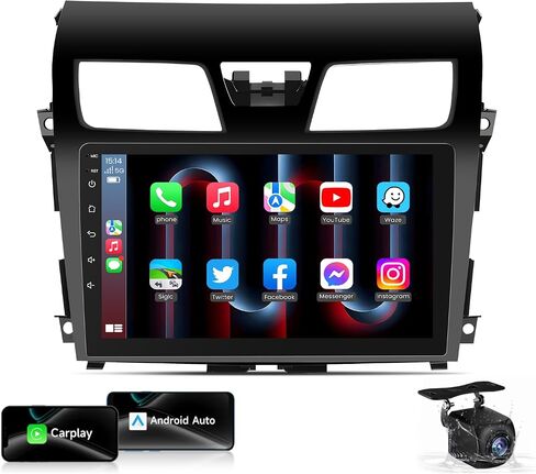 Android12 4GB+32GB Car Radio Stereo for Nissan Altima 2013 2014 2015: 10.1" HD Touchscreen with CarPlay/Android Auto FM/RDS GPS BT SWC+Backup Camera in Saudi Arabia
