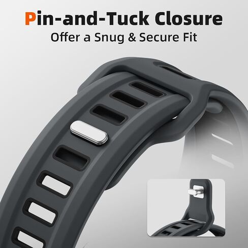 Sport Band Compatible with Garmin Instinct Watch - Quick Fit 22mm Watchband for Fenix E/8-47mm/7/6/5/Forerunner 965/955/945/935/745/Epix 2/Approach S70/S62/S60/Quatix 7/6/5/MARQ Silicone Strap in Saudi Arabia