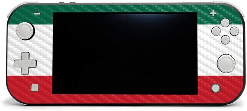 MightySkins Carbon Fiber Skin for Nintendo Switch Lite - Blue Flames | Protective, Durable Textured Carbon Fiber Finish | Easy to Apply, Remove, and Change Styles | Made in The USA in Saudi Arabia