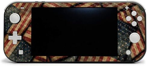 MightySkins Carbon Fiber Skin for Nintendo Switch Lite - Blue Flames | Protective, Durable Textured Carbon Fiber Finish | Easy to Apply, Remove, and Change Styles | Made in The USA in Saudi Arabia