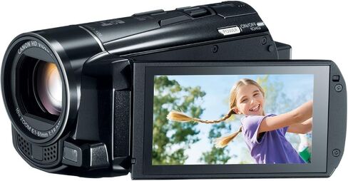 كاميرا Canon VIXIA HF M500 Full HD 10x مثبتة الصورة مع فتحة بطاقة SDXC واحدة وشاشة LCD تعمل باللمس 3.0 (تم تجديدها معتمدة) in Saudi Arabia