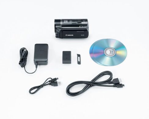 كاميرا Canon VIXIA HF M500 Full HD 10x مثبتة الصورة مع فتحة بطاقة SDXC واحدة وشاشة LCD تعمل باللمس 3.0 (تم تجديدها معتمدة) in Saudi Arabia