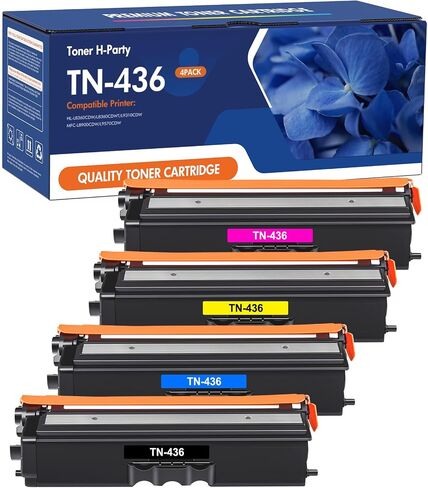 TN436 TN-436 حبر 4 عبوات بديلة متوافقة لطابعة Brother TN436BK TN436C TN436M TN436Y HL-L8360 HL-L8360 HL-L9310 MFC-L8900 MFC-L9570 in Saudi Arabia