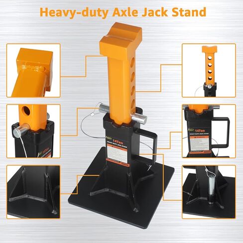 BESTOOL Heavy Duty Jack Stands, Multi-Functional Topped Adapter, Easy Switching -4 Ton, 8,000 lbs Capacity, 2 Pack in Saudi Arabia