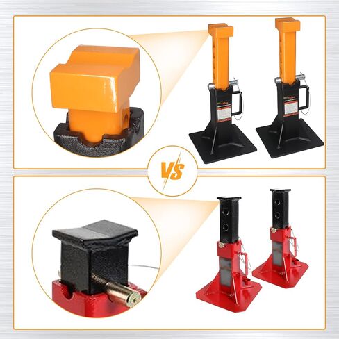 BESTOOL Heavy Duty Jack Stands, Multi-Functional Topped Adapter, Easy Switching -4 Ton, 8,000 lbs Capacity, 2 Pack in Saudi Arabia