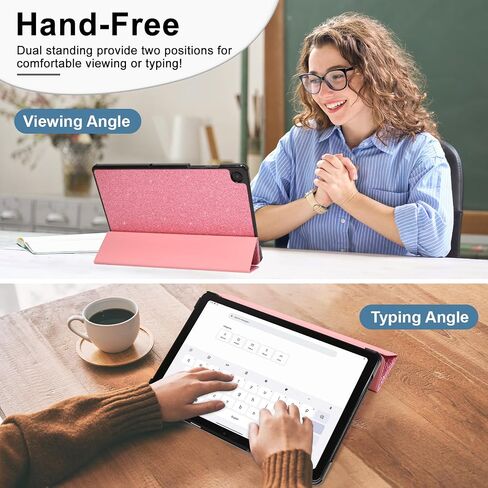 Caweet Case for Samsung Galaxy Tab A9+ / A9 Plus 11 Inch 2023, Ultra Slim Lightweight Hard Back Shell Tri-Fold Stand Cover with Atuo Sleep/Wake, Lilac Marble in Saudi Arabia