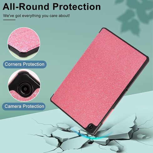 Caweet Case for Samsung Galaxy Tab A9+ / A9 Plus 11 Inch 2023, Ultra Slim Lightweight Hard Back Shell Tri-Fold Stand Cover with Atuo Sleep/Wake, Lilac Marble in Saudi Arabia