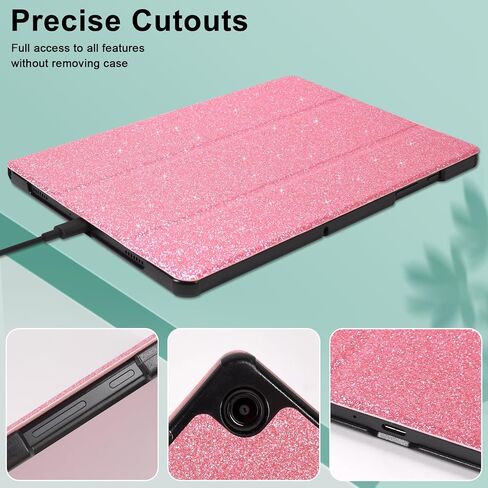 Caweet Case for Samsung Galaxy Tab A9+ / A9 Plus 11 Inch 2023, Ultra Slim Lightweight Hard Back Shell Tri-Fold Stand Cover with Atuo Sleep/Wake, Lilac Marble in Saudi Arabia
