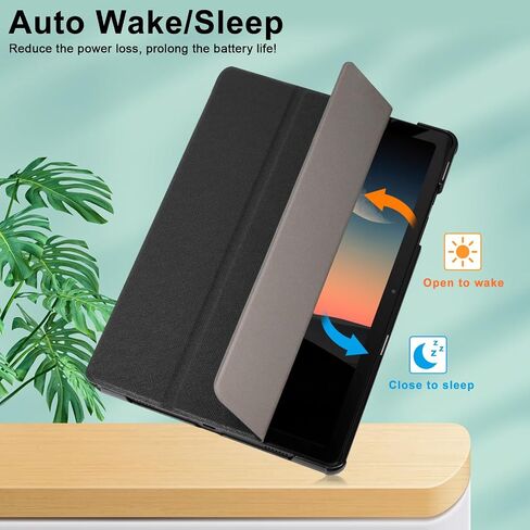 Caweet Case for Samsung Galaxy Tab A9+ / A9 Plus 11 Inch 2023, Ultra Slim Lightweight Hard Back Shell Tri-Fold Stand Cover with Atuo Sleep/Wake, Lilac Marble in Saudi Arabia