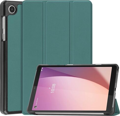 حافظة ذكية لجهاز Lenovo Tab M8 الجيل الرابع (2023)، غطاء حافظة ذكي خفيف الوزن ثلاثي الطي من Ratesell لجهاز Lenovo Tab M8 الجيل الرابع TB-300FU أسود in Kuwait