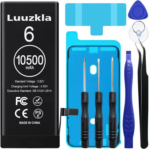 Luuzkla 10500mAh (2024 New Upgrade) Battery Compatible with SE, Super Capacity Battery Replacement Compatible with SE, with Full Tool Kits-0 Cycle High Capacity-24 Months Service in Saudi Arabia
