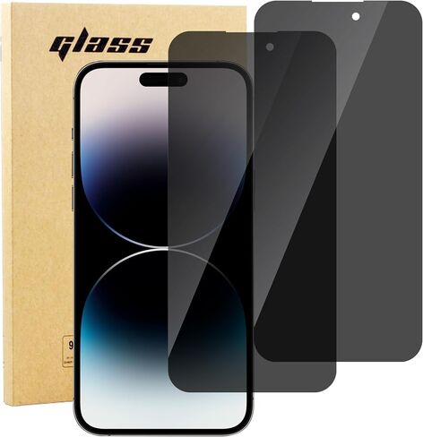 [2 Pack for iPhone 14 Pro Max Privacy Screen Protector, Privacy Full Coverage 9H Hardness Protection, Anti-Spy Tempered Glass Film Compatible for iPhone 14 Pro Max (6.7'') 2022, Bubble Free in Saudi Arabia