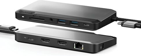 ALOGIC USB-C شاشة مزدوجة 1080p FHD Dock؛ توصيل طاقة 85 وات؛ 2X USB-A؛ 2X USB-C؛ 2X منافذ HDMI؛ إيثرنت؛ مقبس الصوت؛ قارئ بطاقات SD وMicro-SD؛ إصدار 10 في 1 MX2 lite HDMI. in Kuwait