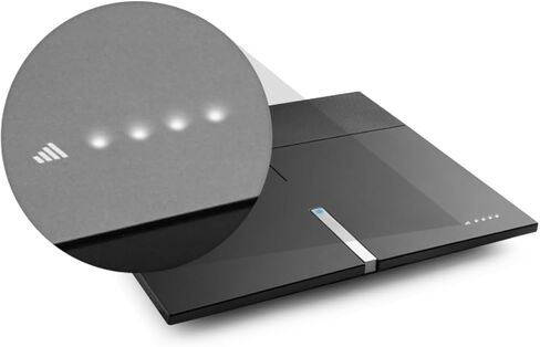 One for All 16472 HDTV 1080p هوائي تلفزيون داخلي مضخم نطاق 50 ميل مع استقبال متعدد الاتجاهات، كابل محوري 8 أقدام ومؤشر مستوى الإشارة - أسود in Kuwait