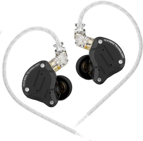 KZ ZS12 PRO X in Ear Monitor with Adjust Tuning Switch Earphone,KZ ZS10 PRO X Upgraded Version 1DD+5BA HiFi Wired Earbuds Noise Cancelling Earphone with Full Metal Cavity for Musicians/Singers in Saudi Arabia