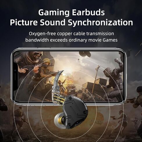 KZ ZS12 PRO X in Ear Monitor with Adjust Tuning Switch Earphone,KZ ZS10 PRO X Upgraded Version 1DD+5BA HiFi Wired Earbuds Noise Cancelling Earphone with Full Metal Cavity for Musicians/Singers in Saudi Arabia