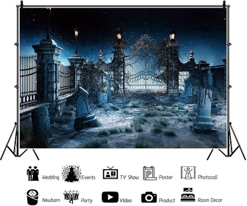 8x5ft White Spider Web Photography Backdrop for Halloween Party Banner Decor Background Kids Adults Portraits Photo Shoot Studio Props in Saudi Arabia