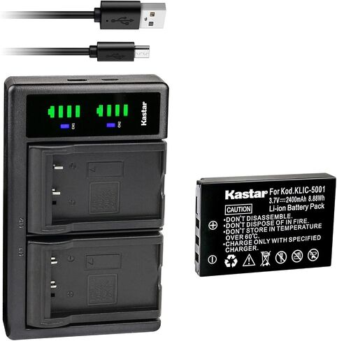 Kastar 4X DB-L50 Battery and LTD2 USB Charger Replacement for Sanyo DB-L50, Xacti VPC-HD1000, Xacti VPC-HD1010, Xacti VPC-HD2000, Xacti DMX-HD1000, Xacti DMX-HD1010, Xacti DMX-HD2000, Xacti DMX-FH11 in Saudi Arabia