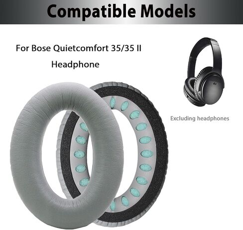 وسائد أذن بديلة من Adhiper لسماعات الرأس Bose QuietComfort(QC) اللاسلكية للغاية، وسادة وسائد للأذن مع جلد بروتين ناعم وإسفنج ذو ذاكرة عالي الكثافة - اشعر بالراحة (أسود) in Saudi Arabia