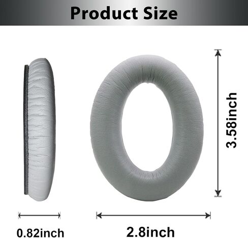 وسائد أذن بديلة من Adhiper لسماعات الرأس Bose QuietComfort(QC) اللاسلكية للغاية، وسادة وسائد للأذن مع جلد بروتين ناعم وإسفنج ذو ذاكرة عالي الكثافة - اشعر بالراحة (أسود) in Saudi Arabia