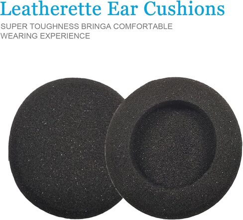 استبدال وسادة الأذن لـ Plantronics HW251 261 351 510 Blackwire C3220 3210، وسادات الأذن المتوافقة مع Jabra لـ PRO 920 935 BIZ 2400II GN9120 ومعظم سماعات المكتب ذات الحجم القياسي 50-60 مم (4 عبوات) in Kuwait