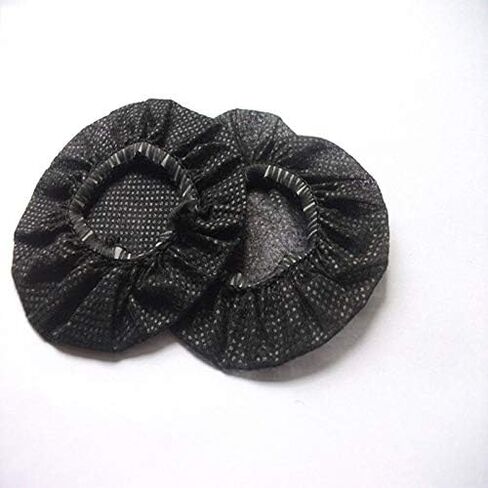 200pcs Stretchable Headphone Cushion Covers, Disposable Sanitary Headphone Covers Replacement Black (11cm) in Saudi Arabia