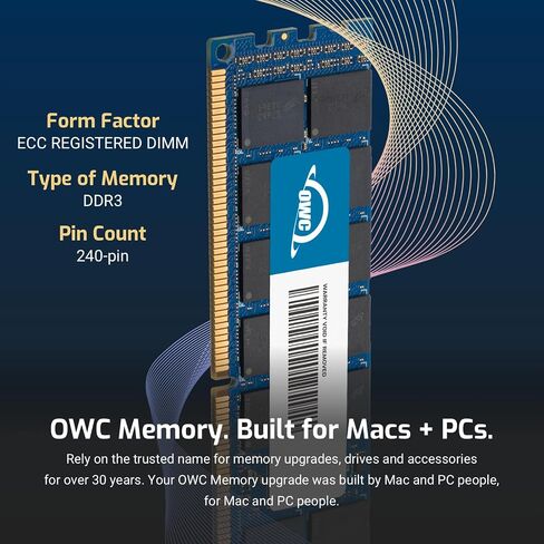 OWC 8GB DDR3 ECC Registered PC3-10600 1333MHz CL9 SDRAM Memory RAM Upgrade Module Compatible with 2009 2010 2012 Mac Pro Nehalem & Westmere Models (OWC1333D3MPE8GB) in Saudi Arabia