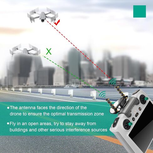 معزز هوائي Anbee Parabolic - موسع نطاق الإشارة لجهاز التحكم عن بعد DJI RC، متوافق مع طائرة DJI Mini 3 / Mini 3 Pro Drone in Kuwait