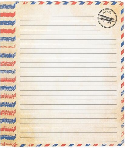 48 Aged Paper -Vintage Letter Papers With Classic Aged Paper Designs- Six Old Looking Styles Perfect for Vintage Letters - Vintage Printing paper, Vintage Writing Paper, 8.5 x 11 inches (Pack of 48) in Saudi Arabia
