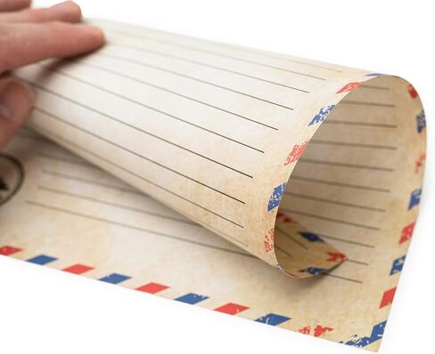48 Aged Paper -Vintage Letter Papers With Classic Aged Paper Designs- Six Old Looking Styles Perfect for Vintage Letters - Vintage Printing paper, Vintage Writing Paper, 8.5 x 11 inches (Pack of 48) in Saudi Arabia