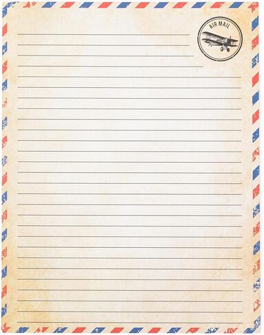 48 Aged Paper -Vintage Letter Papers With Classic Aged Paper Designs- Six Old Looking Styles Perfect for Vintage Letters - Vintage Printing paper, Vintage Writing Paper, 8.5 x 11 inches (Pack of 48) in Saudi Arabia