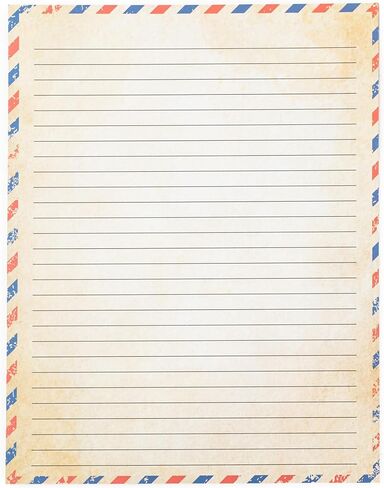 48 Aged Paper -Vintage Letter Papers With Classic Aged Paper Designs- Six Old Looking Styles Perfect for Vintage Letters - Vintage Printing paper, Vintage Writing Paper, 8.5 x 11 inches (Pack of 48) in Saudi Arabia