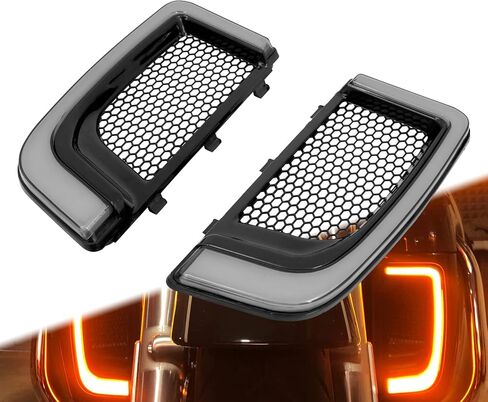 دراجة نارية LED هدية سفلية للشوايات بدوره إشارة ضوء تشغيل مناسب لـ Harley Touring Street Gilde Road Gilde Electra Glide Ultra Limited 2014-2023 أسود in Kuwait