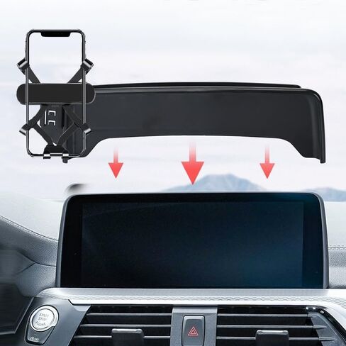 car Phone Holder Compatible with2022-2024 X3 G01 G02 X4 Phone Mount Interior Accessories Phone Stand for 10.25-12.3-inch Navigation Screen (for 2022-2024 X3/X4 12.3-inch) in Kuwait