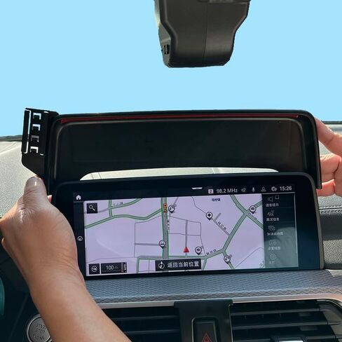 car Phone Holder Compatible with2022-2024 X3 G01 G02 X4 Phone Mount Interior Accessories Phone Stand for 10.25-12.3-inch Navigation Screen (for 2022-2024 X3/X4 12.3-inch) in Kuwait