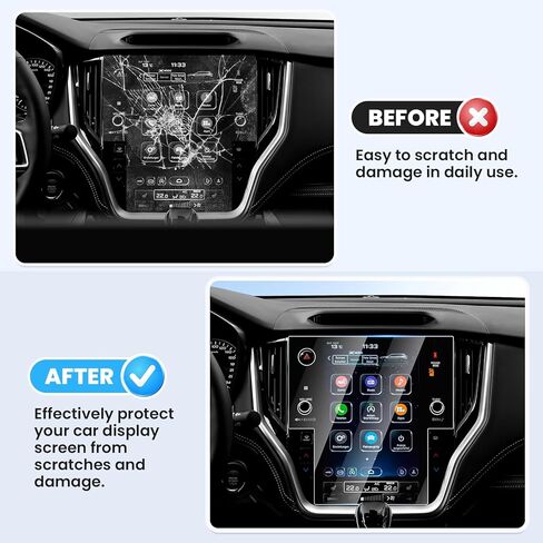 واقي شاشة لـ 2020-2025 Su-baru Outback Legacy، واقي شاشة لمس 11.6 بوصة من الزجاج المقسى، غطاء شاشة عرض الملاحة، طبقة حماية للمعلومات والترفيه in Kuwait