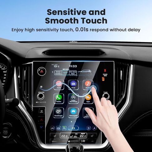 واقي شاشة لـ 2020-2025 Su-baru Outback Legacy، واقي شاشة لمس 11.6 بوصة من الزجاج المقسى، غطاء شاشة عرض الملاحة، طبقة حماية للمعلومات والترفيه in Kuwait