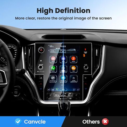 واقي شاشة لـ 2020-2025 Su-baru Outback Legacy، واقي شاشة لمس 11.6 بوصة من الزجاج المقسى، غطاء شاشة عرض الملاحة، طبقة حماية للمعلومات والترفيه in Kuwait