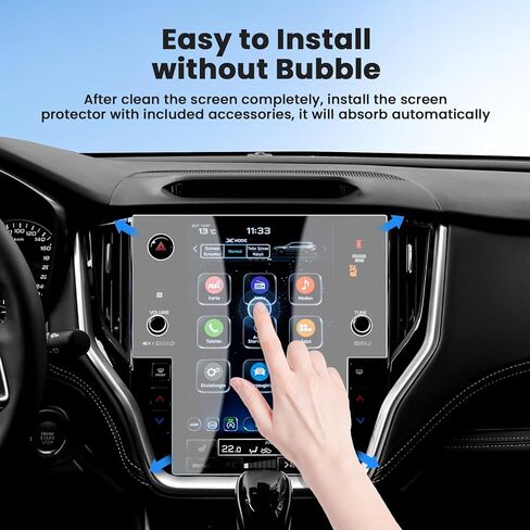 واقي شاشة لـ 2020-2025 Su-baru Outback Legacy، واقي شاشة لمس 11.6 بوصة من الزجاج المقسى، غطاء شاشة عرض الملاحة، طبقة حماية للمعلومات والترفيه in Kuwait