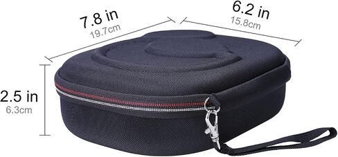 XANAD Headphones Case for Bose QC Ultra/QuietComfort/ Q45/ Q35/ Skullcandy Crusher Evo/Hesh ANC Over-Ear Wireless Headphones, Headset Hard Shell Travel Carrying Bag Black+Grey in Saudi Arabia