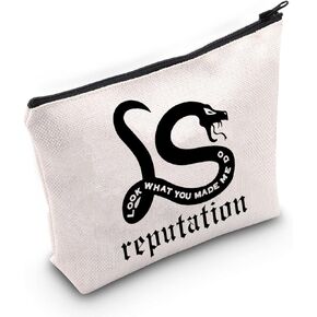 TOBGBE Song Lyrics Gift Album Music Zipper Pouch Bag Singer Fans Gift Album Inspired Makeup Bag Music Gifts (Look what bag)