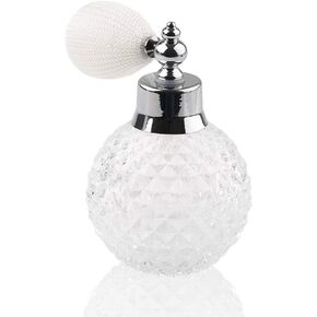 H&D Empty Crystal Vintage Perfume Replacement Spray Bottle Atomizer Luxury Series (clear)