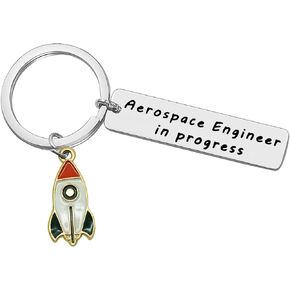 Baipilu Funny Aerospace Engineer Gift Keychain Engineer Jewelry Gift Graduation Gift for Aerospace Engineer Appreciation Jewelry Thank You Gift Keyring Christmas Birthday Retirement Gift Keyring